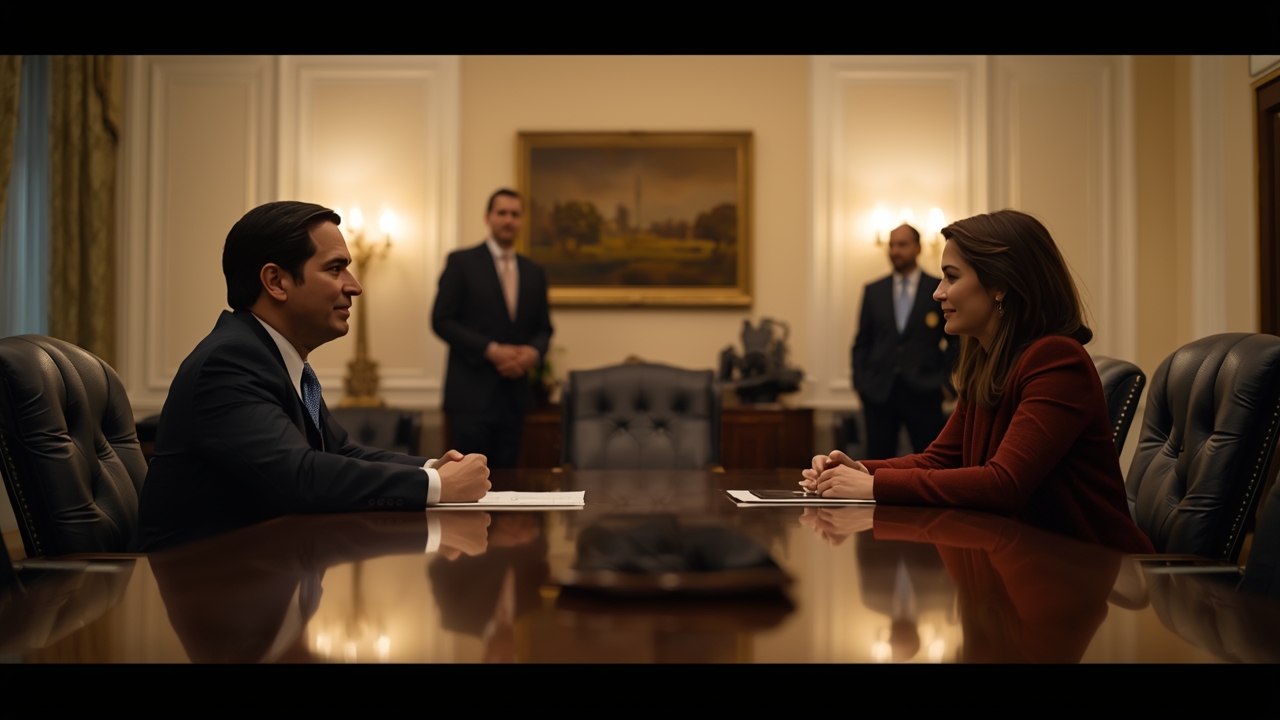 Rubio meets Venezuelan opposition leader in Washington